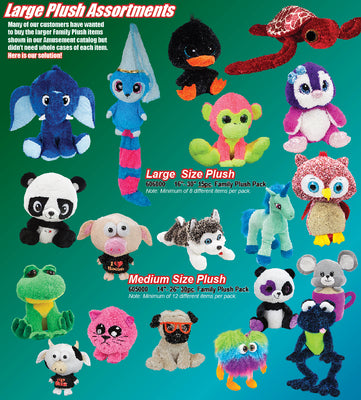 12 Piece 14″-20″ Family Plush Pack