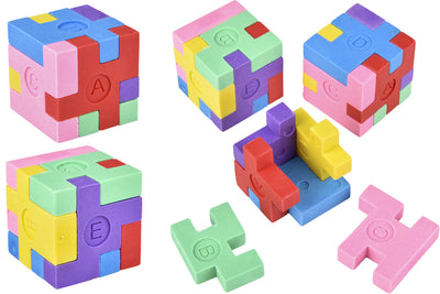 1″x1″ Puzzle Eraser Cube