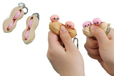1″x2″ Squishy Peanut W/2 Peas