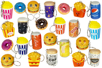 Squishy Snacks Keychain Assortment
