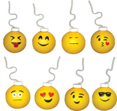 Emoji Koolers With Crazy Straw 16oz