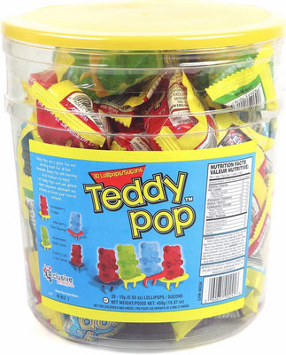 Teddy Bear Ring Pops (24 Pieces Per Tub)
